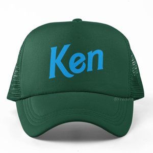 🆕Ken Foam Trucker Hat Mesh Snapback Cap Dark Green